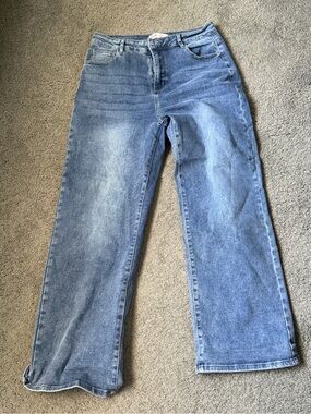 Katch me High-waisted Wide-Leg Women's Jeans in Light Blue